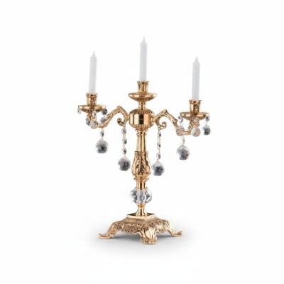 Chandelier bougeoir bougeoir porte-bougie bougeoir en or de table