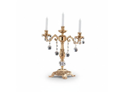 Chandelier bougeoir bougeoir porte-bougie bougeoir en or de table