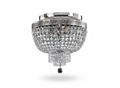Lustre de plafond lustre de plafond luxueux lustre argenté lustre en cristal
