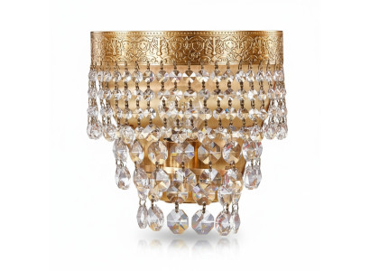 Applique lampe mur lumière lampe murale lustre lampes murales cristal doré
