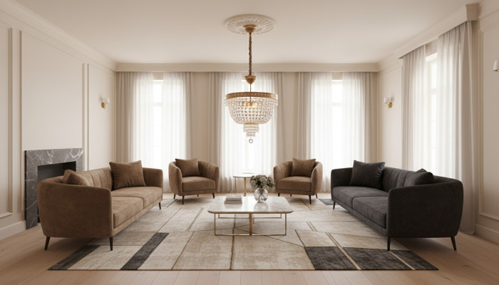 Plafonnier de luxe en or Lustre Lustre Lustre en cristal d'art