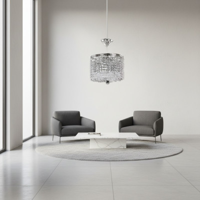 Lustre lustre de plafond en cristal de lustre de lampe de plafond luxueux en or