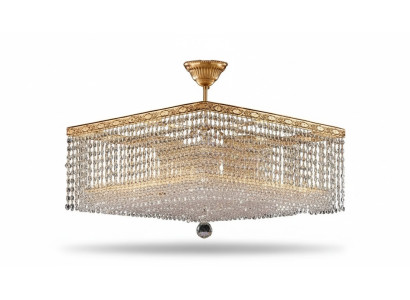 Lustre de luxe Lustre de plafond Or Lustre Cristal Lustre en art