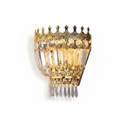 Appliques murales lampe murale lampe murale lustre lampes murales en cristal or