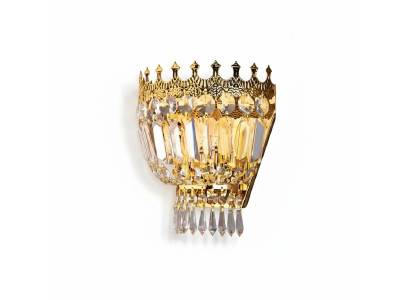 Appliques murales lampe murale lampe murale lustre lampes murales en cristal or