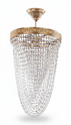 Lustre Lustre Plafonnier Luxe Or Lustre Cristal Art