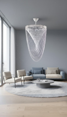 Lustre lustre de plafond de lustre de plafond en argent de luxe lustre en cristal