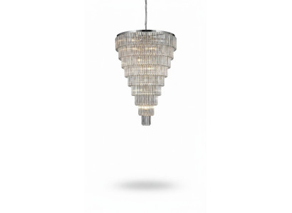 Lustre plafonnier argent Lustre en cristal xxl Lustre plafond