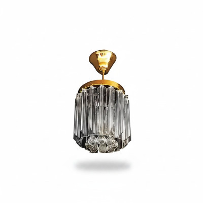 Plafonnier en or Lustre au plafond Lustre Lampe de plafond Lampes en cristal