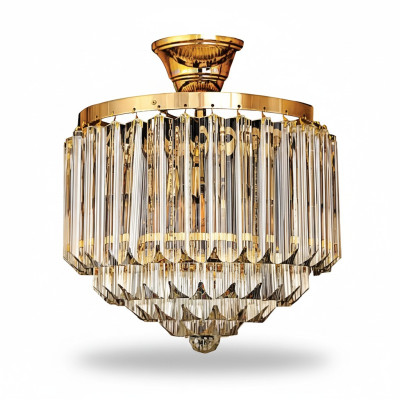 Lustre de plafond de luxe Lustre d'or Lustre de plafond Lustre en cristal Art