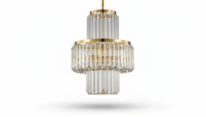 Lustre de plafond Luxe Lustre doré Lustre en cristal Luster Art