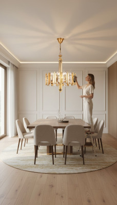 Lustre de plafond de luxe Lustre en or Lustre de plafond Lampe de cristal Luster