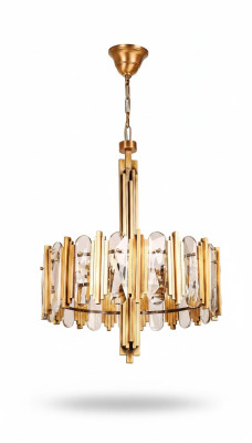 Lustre de plafond de luxe Lustre en or Lustre de plafond Lampe de cristal Luster