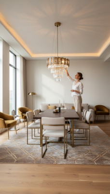 Lustre lustre de plafond de luxe en or lustre lustre en cristal