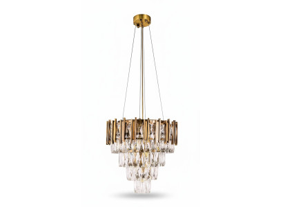 Lustre lustre de plafond de luxe en or lustre lustre en cristal