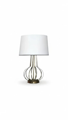 Lampe de table lampe de table lampe lumières lampes de luxe table métal blanc