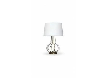 Lampe de table lampe de table lampe lumières lampes de luxe table métal blanc