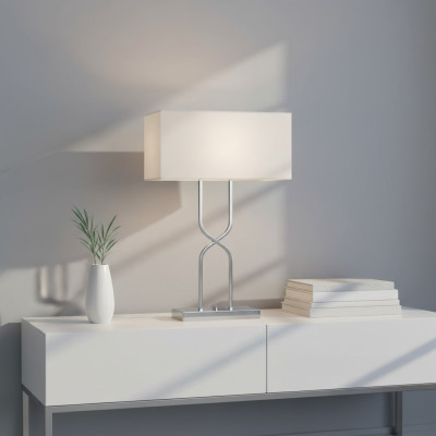 Lampe de table Lampe de table Lampe Lampes modernes Lampe de table en métal Blanc