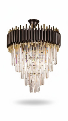 Lustre de plafond en cristal doré de lustre de plafond de lustre de luxe