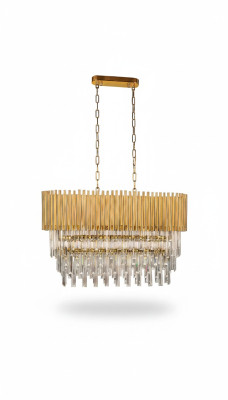 Lustre plafonnier lustre de plafond en or de luxe lustre en cristal