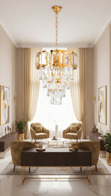 Lustre Lustre Lustre de plafond Luxe Or Lampe de plafond en cristal