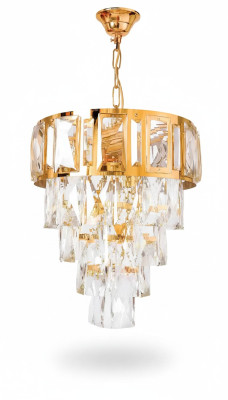 Lustre Lustre Lustre de plafond Luxe Or Lampe de plafond en cristal