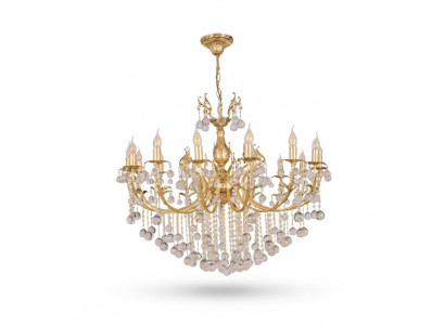 Lustre de plafond Luxe doré Luster Crystal Lamps