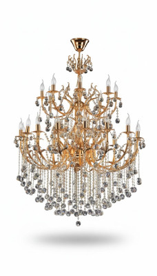 Lustre de plafond en or Royal Luxury Chandelier Lustre Cristal