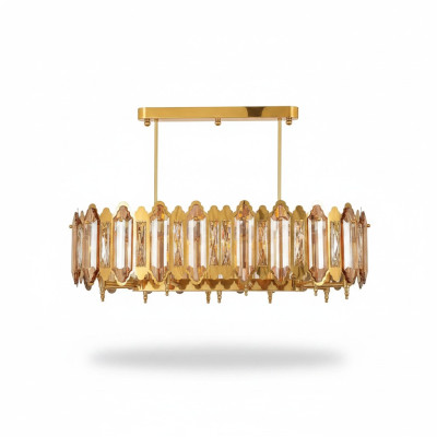Lustre doré lampe de plafond lustre lustre en cristal