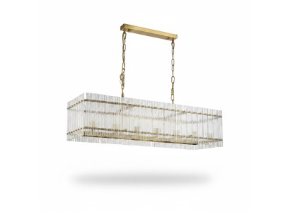 Lustre Plafonnier Plafonnier en verre Lampe de plafond Argent Lampes d'art