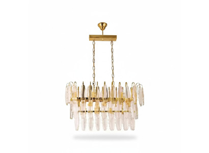 Lampe Lustre Plafonnier Lumière de plafond Luxe Doré Lustre Cristal
