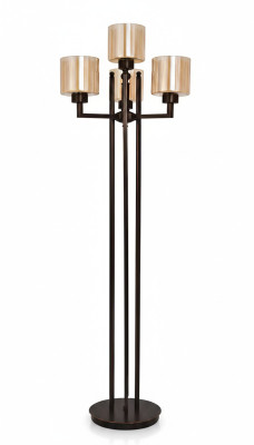 Lampe de sol Lampadaire Noir Lumières Lampes Lampe Or Verre