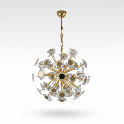 Lustre Lustre Plafonnier en Or Lampe de plafond en Cristal Moderne