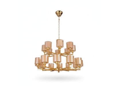 Lustre de plafond doré Suspension Lumière Plafonnier Lustre Verre Moderne neuf