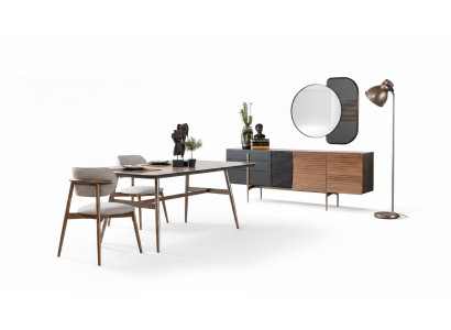 Luxuriöses Sideboard Spiegel Kommode Lowboard Esszimmermöbel Set Nagelneu