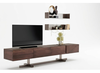 Armoire TV luxueuse de style moderne fabriquée en bois durable.