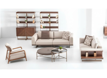 Ensemble de canapé moderne, meuble de luxe, tissu d'ameublement, canapé gris moderne