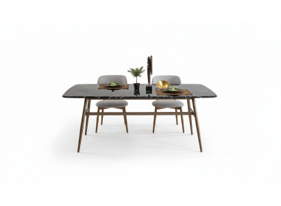 Table de salle à manger Table à diner Table Coin repas Marbre Noir Salle à manger Design