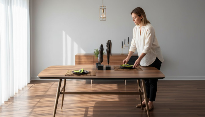 Table de salle à manger Table à manger Table Coin repas Bois Baun Salle à manger Design Tables