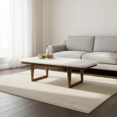 Table basse Table basse Table en bois Table d'appoint Bois Blanc Mobilier de salon neuf