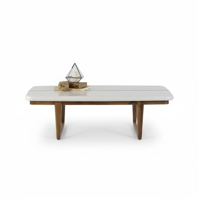 Table basse Table basse Table en bois Table d'appoint Bois Blanc Mobilier de salon neuf