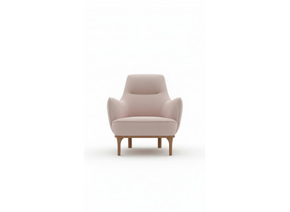 Fauteuil moderne Fauteuil cocktail Fauteuil à ailes Meubles design Meubles en bois beige