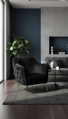 Meubles modernes fauteuil chesterfield de luxe Fauteuil cocktail Meubles en acier inoxydable