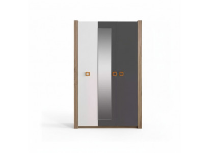 Armoire pour vêtements d'enfants mobilier pour enfants en bois gris de la chambre d'enfant