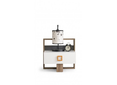 Table de chevet console de nuit table de chevet pour enfants Chambre d'enfants Bois Gris Moderne