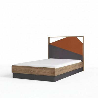 Lit pour enfants 120 cm Cadre de lit pour enfants Chambre d'enfant Cadre de lit en bois Gris