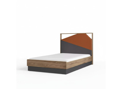 Lit pour enfants 120 cm Cadre de lit pour enfants Chambre d'enfant Cadre de lit en bois Gris