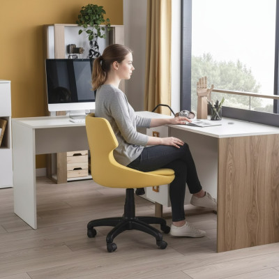 Bureau Bureau pour enfants Bureau d'ordinateur Bureau de bureau en bois Marron Table