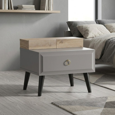 Table de chevet design table de nuit console de nuit table de chevet pour enfants Chambre d'enfants Bois Gris