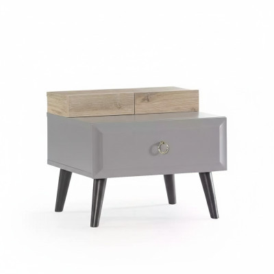 Table de chevet design table de nuit console de nuit table de chevet pour enfants Chambre d'enfants Bois Gris